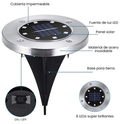 SOLARLUX PRO™️– SET X4 LUCES SOLARES LED - ENVÍO GRATIS