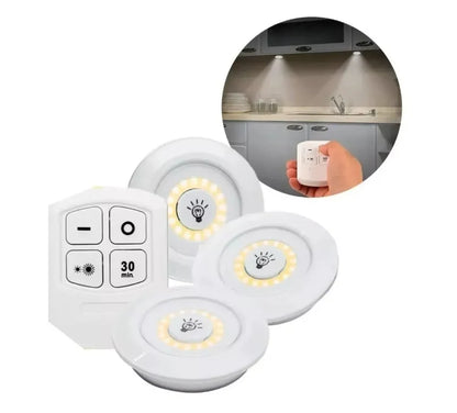 LUZ LED PRO SET X 3 INALAMBRICA CON CONTROL